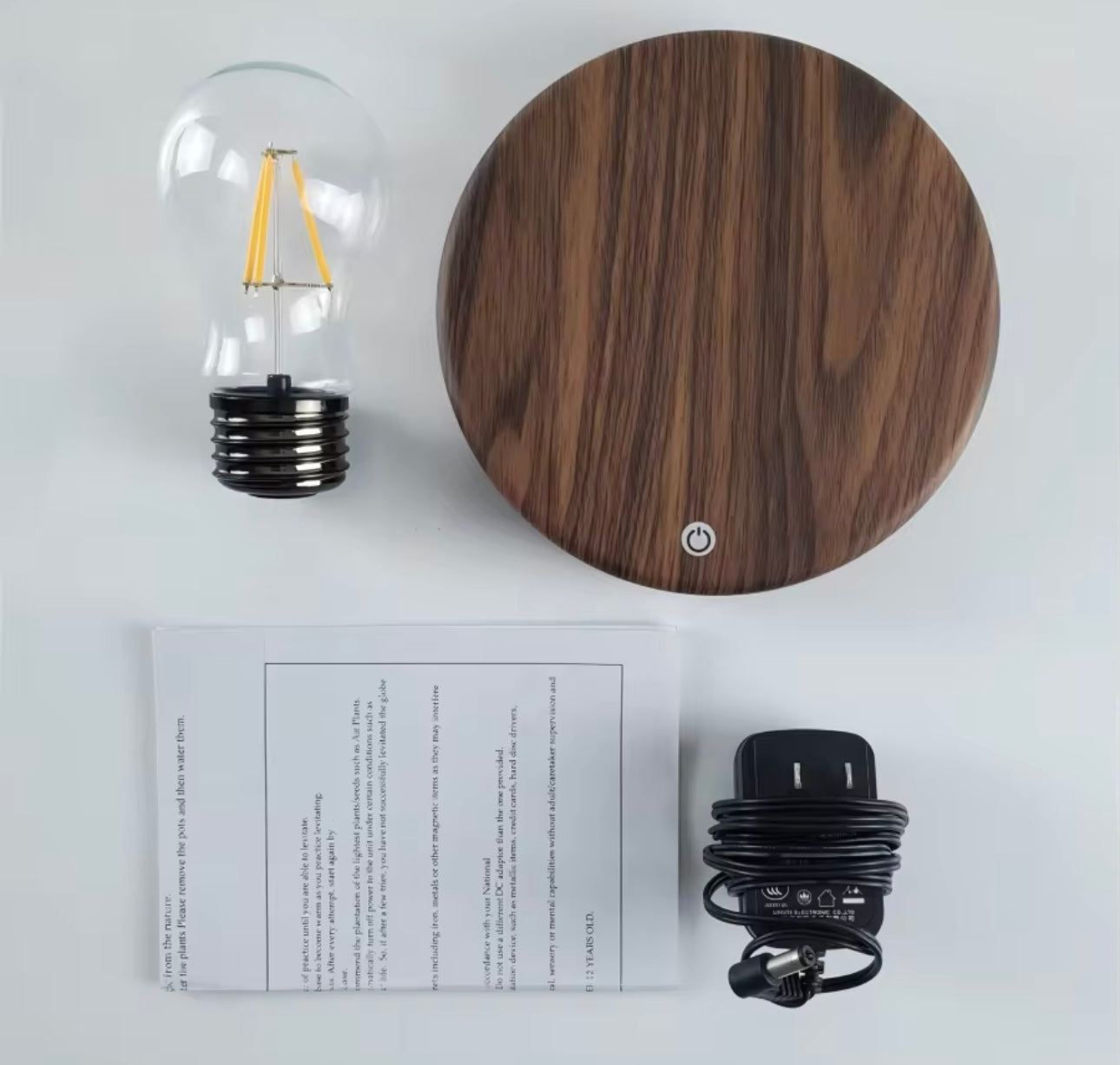 Lampe LED en Verre Flottant Magnétique