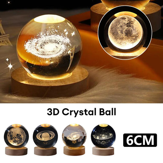 Boule de Cristal Planétaire 3D